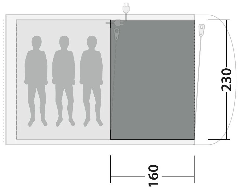 Outwell Oakwood 3 Flat Woven Carpet Grey 6 Outwell Oakwood 3 Flat Woven Carpet Grey – Bild 4
