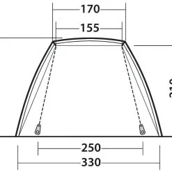 Outwell Woodcrest 2022 Green -Zelte Ski Shop outwell woodcrest green 3 1